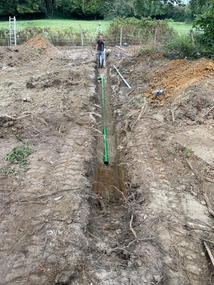 Pose de canalisations VRD en Haute-Normandie — TLTP